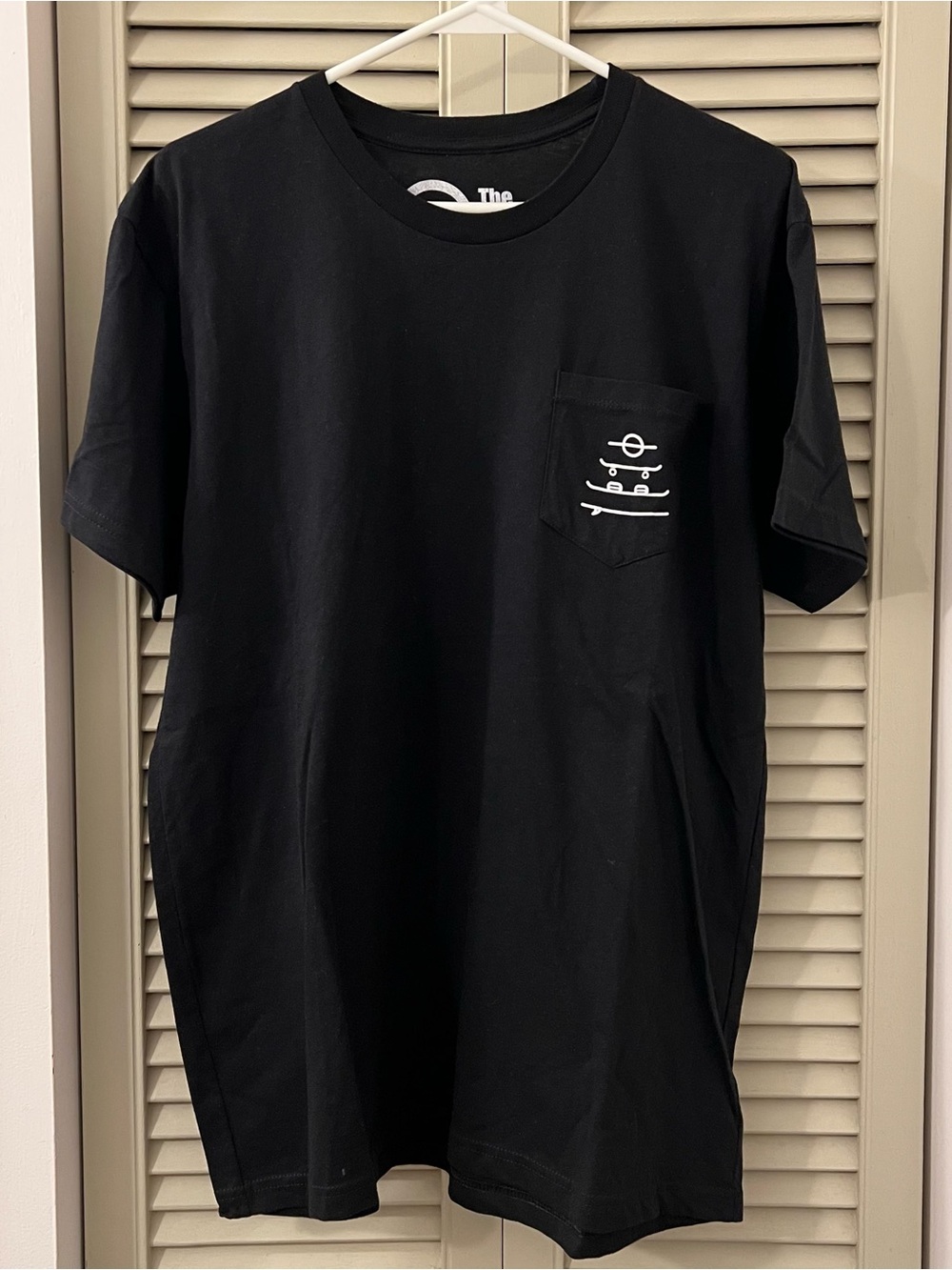 Float Life - Black Pocket Tee with Minimal White Pocket Graphic - The (Men)